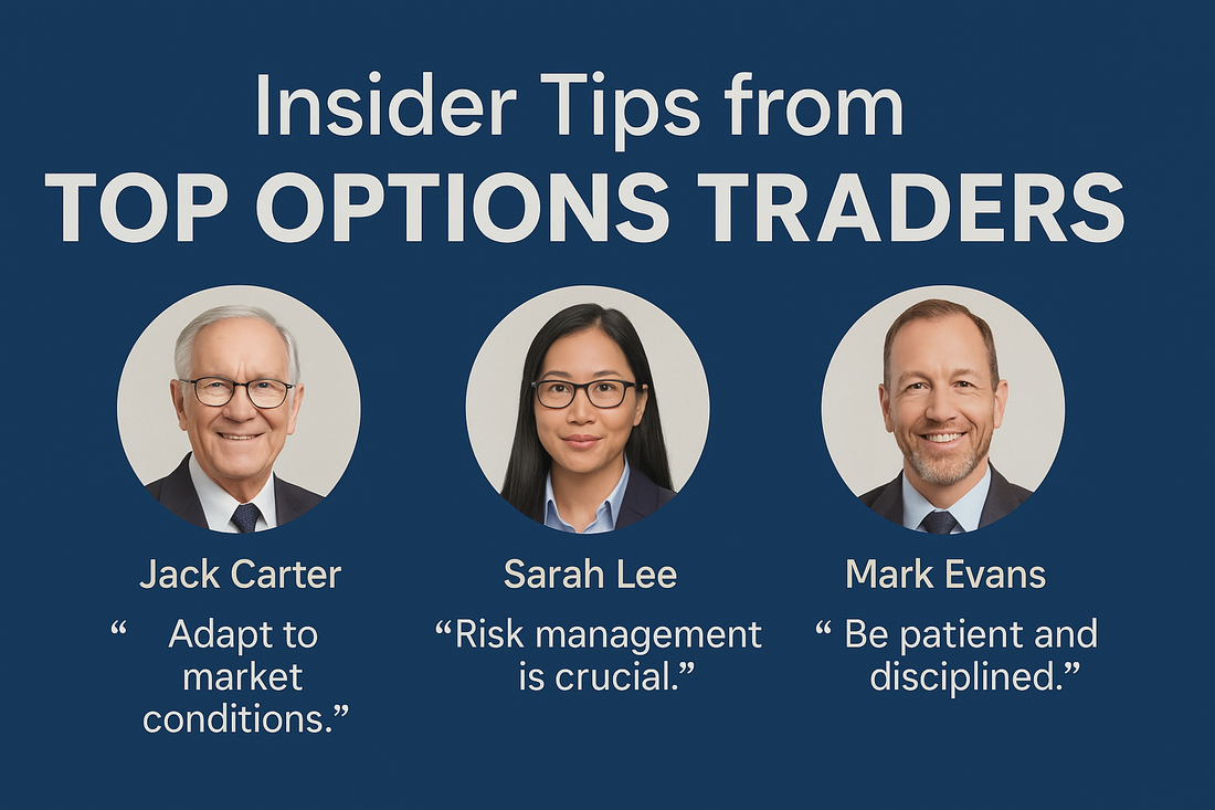 Insider tips from top options traders