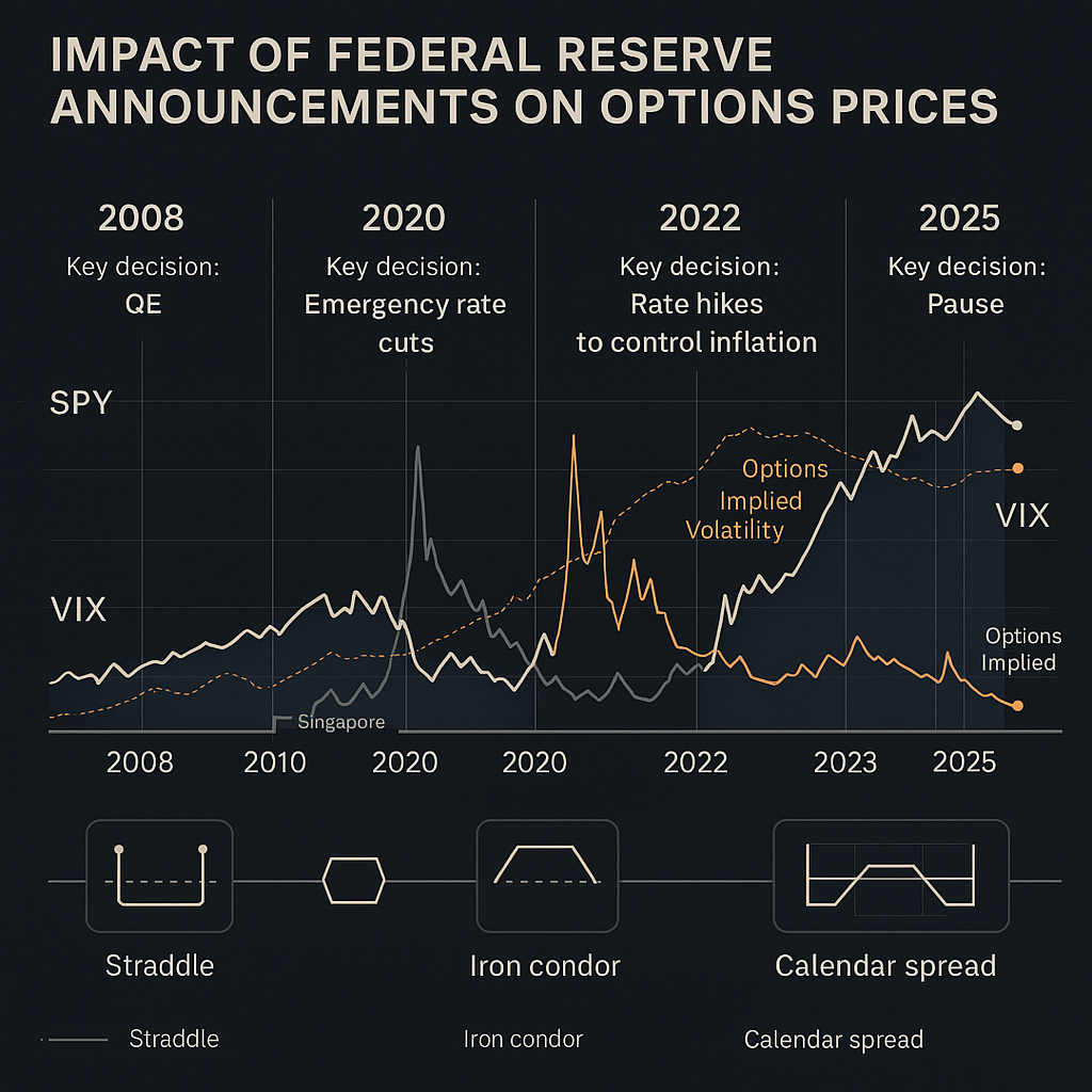 Impact of federal reserve announcement on options prices