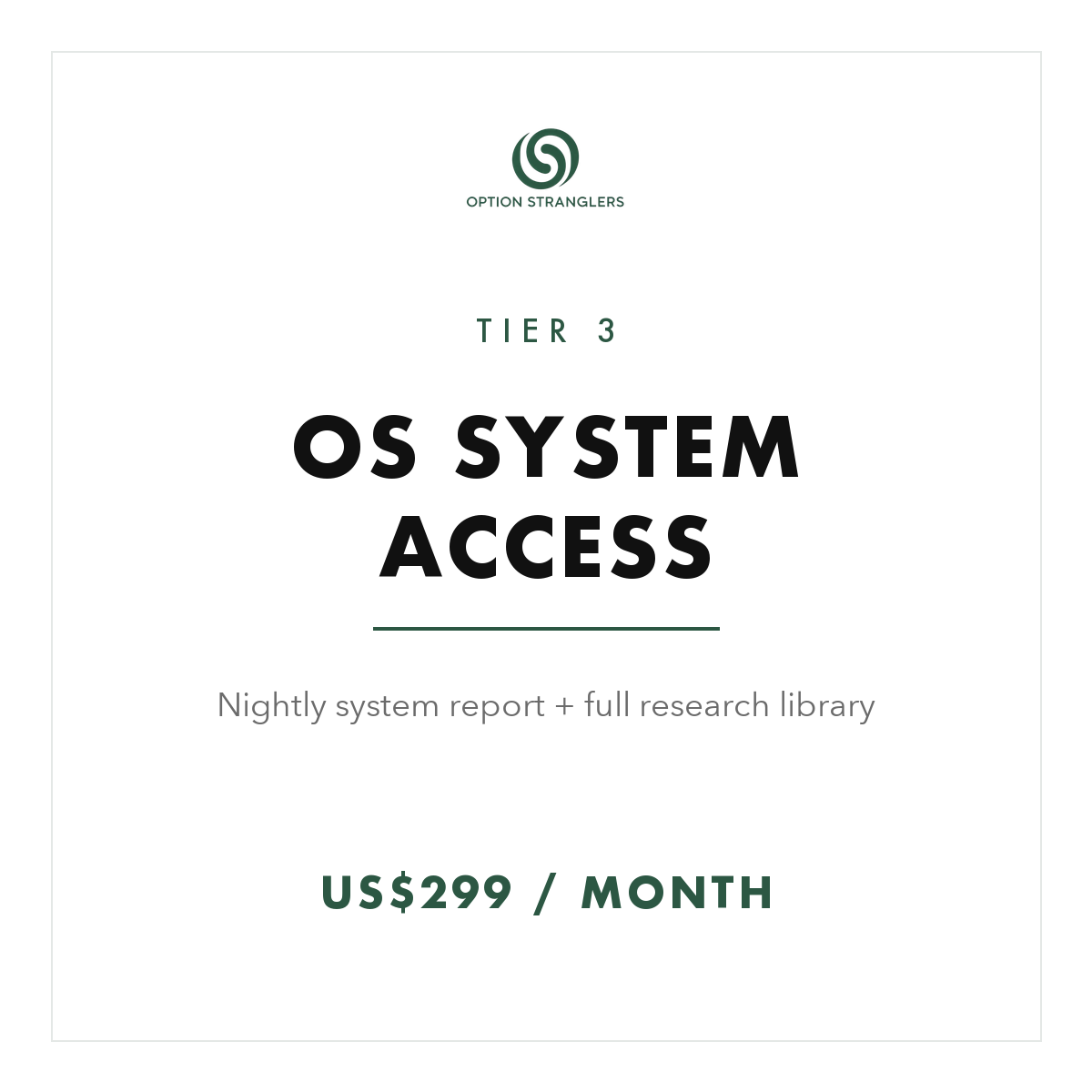 OS System Access — Full Basket + System (Monthly)